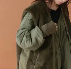 マルチウェイベスト付きミリタリーコート