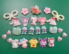 ※ネイルパーツ キティ クロミ ハンギョドン セットB-50