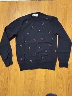 comme desgarços shirts刺繍入りネイビーセーター Sサイズのサムネイル