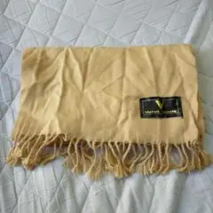 ち*い様 VINCENZO VALENTINO ベージュ マフラー フリンジ付き