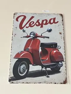 Vespa ベスパ ブリキ看板 インテリア