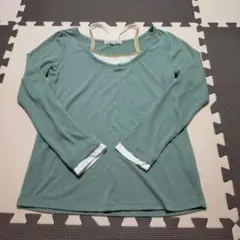レディース　ロンT　grove グリーン 長袖Tシャツ Sのサムネイル