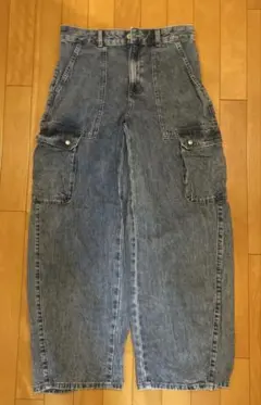 GU バレルレッグ　カーゴジーンズ women's L
