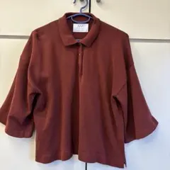 ADAM ET ROPÉ ポロシャツ 山形ニット ボルドー お値下げのサムネイル