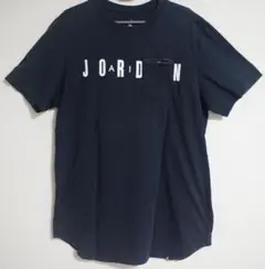 【美品】NIKE JORDAN Tシャツ ネイビー 胸ポケット Lサイズ