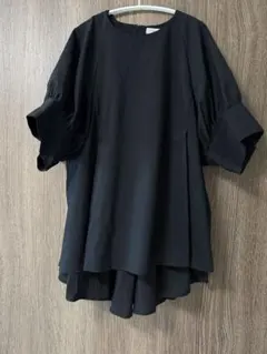 美品 ADORE 25SS シルキーダブルクロスブラウス 黒 38 Vネック | Mercari