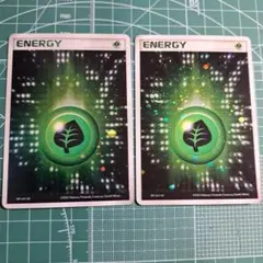 アクマグエネルギー 草 二枚セット ポケモンカード