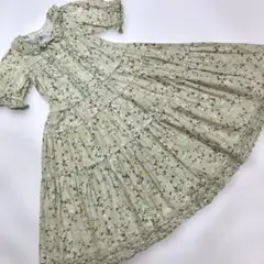 【試着のみ】ピンクハウス マーガレットリースにひよことうさちゃん柄 ワンピース 試着のみ】ピンクハウス マーガレットリースにひよことうさちゃん柄