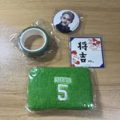 INI 田島将吾 カプセルトイ リストバンド　缶バッチ マステ ステッカー