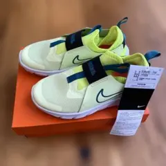 NIKE フレックスランナー 2 PSV 22.0cm イエロー　新品　箱なし