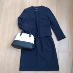 グリーンレーベルの紺色のセットアップ