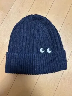 ANYA HINDMARCH×UNIQLOネイビー ニット帽