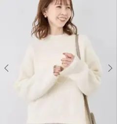 ROPE PICNIC 長袖ニット 38 キナリ 長起毛ニットプルオーバー