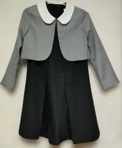 キャサリンコテージフォーマルワンピースジャケットセット140黒キッズ
