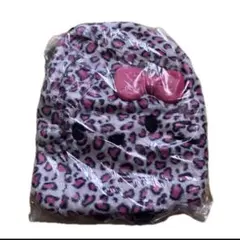 ハローキティ ヒョウ柄　モコモコ　リュック