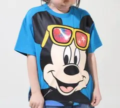 ミッキーマウス Tシャツ 100cm 青