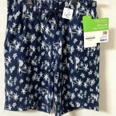 新品　ストレッチ　ハーフパンツ　ショートパンツ　らくのび　短パン　M