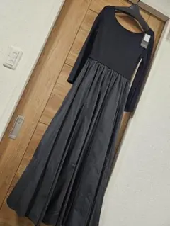 anuans/アニュアンス/ニットドッキングフレアワンピース/新品