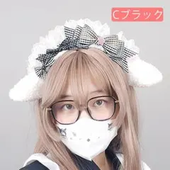 h18-7# 猫耳カチューシャ ヘッドドレス 髪飾り ふわふわ