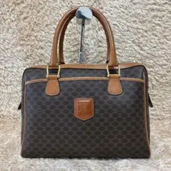 美品】CELINE ハンドバッグ ミニボストンバック マカダム柄 トリオンフ