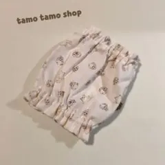 オーダー専用♡スヌード ダブルガーゼ モモンガ柄 生成 XS〜M 犬用 動物