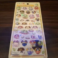 お茶犬 ボンボンドロップシール サンスター文具