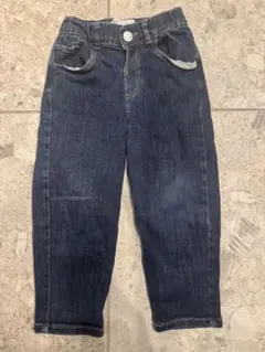 ZARA ダークブルー ストレートデニムパンツ 100cm~