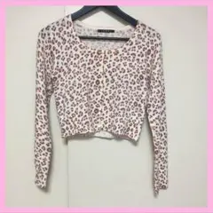 ★INGNI／イング／ヒョウ柄／カーディガン／カーデ／ショート丈／ダズリン★