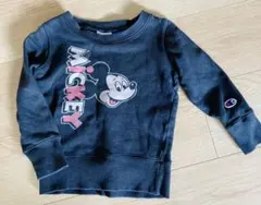 Champion Mickey Mouse トレーナー 90 長袖　ミッキー　黒