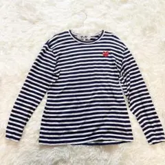 コムデギャルソン プレイ ギャルソン ボーダー ロンt 古着 L コムデギャルソン プレイ ギャルソン ボーダー ロンt 古着 L