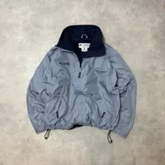 Columbia古着ウォームアップジャケットフリースアウターブルーグレーC21