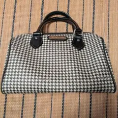ポロ ラルフローレン ヴィンテージ ミニリュック 千鳥格子 レザー 茶