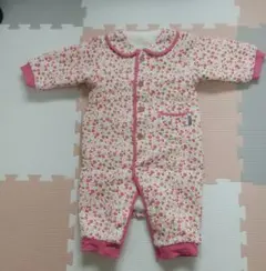 花柄 ジャンプスーツ スノースーツ 80cm