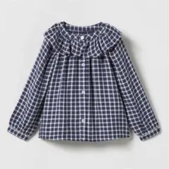 ZARA ザラ フリル チェックシャツ【新品•未使用】