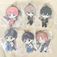 銀魂 カプセルラバーマスコット 神楽 新八 沖田 土方 神威