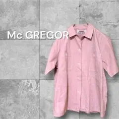 【匿名配送】Mc GREGOR マックレガー 半袖シャツ ピンク 綿100% Mのサムネイル
