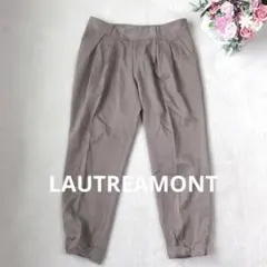 2500 ロートレアモン タックパンツ カジュアル 無地 ボトム シンプル Mのサムネイル