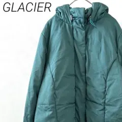 GLACIER ダウンジャケット フード付き ポケット付き シンプル 防寒