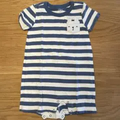 baby GAP ストライプロンパース 6-12ヶ月