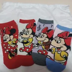 ミニーマウス ソックス 4足セット