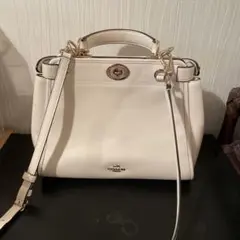 COACH コーチ 2way ショルダーバッグ ホワイト