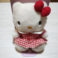 ハローキティ ぬいぐるみ 1997年 サンリオ レトロ ギンガムチェック