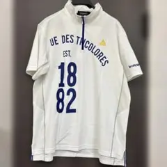lecoqsportif ハーフジップアップ Tシャツ ホワイト LLサイズ