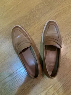 上品　ブラウンレザー ローファー 靴