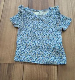 H&M ベビー 花柄 フリル Tシャツ 90cmのサムネイル