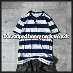 00s A&F henry neck striped s/s tee y2kのサムネイル