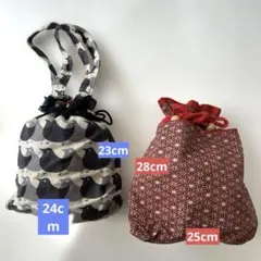巾着　和柄　ハンドメイド