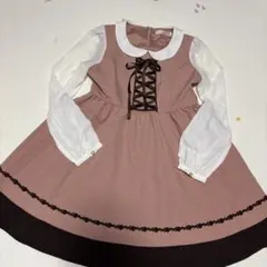 アンクルージュ ワンピース Mサイズ ピンク・ホワイト