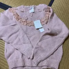RIO PUP 花モチーフ ニットセーター 140