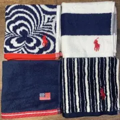ラルフローレンハンドタオル 4枚セット Fセット
